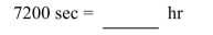 Convert the unit of time.