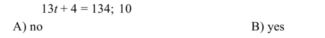 Determine whether the given number is a solution to the equation.
