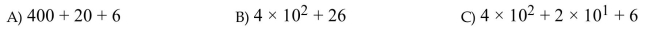 Write 426 in expanded notation.