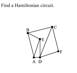 <strong> </strong> A) F, D, C, B, A, E, D, F B) E, B, A, D, F, C, E C) A, E, B, C, F, D, E, A D) F, D, E, A, B, C, F