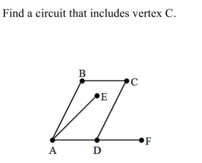 <strong> </strong> A) C, D, A, B, C B) C, D, F, C C) C, D, A, B D) C, D, F, D, C