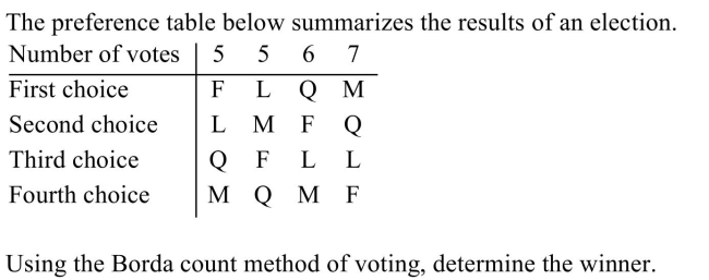<strong> </strong> A) Q B) F C) M D) L