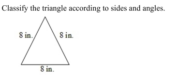 <strong> </strong> A) Equilateral and acute B) Isosceles and obtuse C) Scalene and acute D) Scalene and obtuse