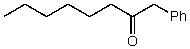 <strong>What alkyl groups make up the following ketone? </strong> A) Phenyl,pentyl B) Hexyl,phenyl C) Benzyl,hexyl D) Benzyl,heptyl E) None of these