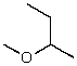 <strong>What alkyl groups make up the following ether? </strong> A) Isobutyl and methyl B) Methyl and butyl C) Ethyl and isopropyl D) Methyl and sec-butyl E) None of these