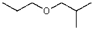 <strong>What alkyl groups make up the following ether? </strong> A) isobutyl and propyl B) propyl and butyl C) ethyl and isopropyl D) propyl and sec-butyl E) None of these