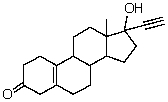 <strong>The compound shown below is a synthetic estrogen.It is marketed as an oral contraceptive under the name Enovid. In addition to an alkane (actually cycloalkane)skeleton,the Enovid molecule also contains the following functional groups:</strong> A) Ether,alcohol,alkyne. B) Aldehyde,alkene,alkyne,alcohol. C) Alcohol,carboxylic acid,alkene,alkyne. D) Ketone,alkene,alcohol,alkyne. E) Amine,alkene,ether,alkyne.