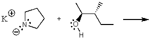 <strong>What does the reaction between the following two species produce? </strong> A) B) C) D) E) No reaction
