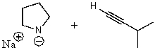 <strong>What does the reaction between the following two species produce? </strong> A) B) C) D) E) No reaction