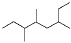 <strong>The IUPAC name for is:</strong> A) 6-Ethyl-3,4-dimethylheptane B) 2-Ethyl-4,5-dimethylheptane C) 3,4,6-Trimethyloctane D) 3,5,6-Trimethyloctane E) 2-(1-Methylpropyl)-4-methylhexane