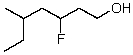 <strong>What is the correct IUPAC name for the following compound? </strong> A) 5-Ethyl-3-fluorohexanol B) 5-Ethyl-3-fluoro-1-hexanol C) 2-Ethyl-4-fluoro-6-hexanol D) 3-fluoro-5-methyl-7-heptanol E) 3-fluoro-5-methyl-1-heptanol
