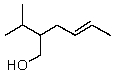 <strong>What is the correct IUPAC name for the following compound? </strong> A) trans-3-Hydroxymethyl-2-heptene B) trans-2-(1-methylethyl)-4-hexen-1-ol C) trans-5-(1-methylethyl)-2-hexen-6-ol D) cis-5-isopropyl-2,6-hexenol E) cis-2-(1-methylethyl)-4-hepten-1-ol