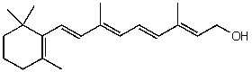 What is the index of hydrogen deficiency (or degree of unsaturation)for retinol?
