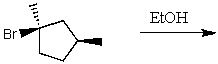 The product(s)for the following reaction would mainly be dictated by which mechanism?  