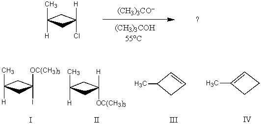Which would be the major product of the following reaction?