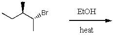 The product(s)for the following reaction would mainly be dictated by which mechanism?  