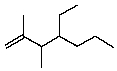 <strong>Select the structure of 4-ethyl-2,3-dimethyl-2-heptene.</strong> A) B) C) D) E)