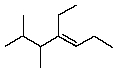 <strong>Select the structure of 4-ethyl-2,3-dimethyl-2-heptene.</strong> A) B) C) D) E)