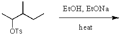 <strong>What is the major product for the following reaction? </strong> A) CH<sub>3</sub>CH<sub>2</sub>(CH<sub>3</sub>)C=CHCH<sub>3</sub> B) CH<sub>3</sub>CH<sub>2</sub>(CH<sub>3</sub>)CHCH=CH<sub>2</sub> C) CH<sub>3</sub>CH<sub>2</sub>(CH<sub>3</sub>)CHCH(OCH<sub>2</sub>CH<sub>3</sub>)CH<sub>3</sub> D) None of the above E) No reaction