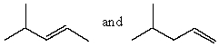 <strong>Which product(s)would be produced by acid-catalyzed dehydration of 2-methyl-2-pentanol?</strong> A) B) C) D) E)