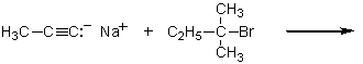 <strong>Which of the following methods could be used to synthesize 4,4-dimethyl-2-hexyne?</strong> A) B) C) D) More than one of these E) None of these