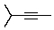 <strong>What is the structure of a compound with formula C<sub>6</sub>H<sub>10</sub> which has IR absorption at approximately 3300 cm<sup>-1</sup> and which can be catalytically reduced with hydrogen to 2-methylpentane?</strong> A) B) C) D) E)