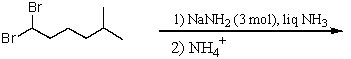 <strong>Which reaction would not be a method for preparing 5-methyl-1-hexyne?</strong> A) B) C) D) E)