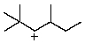 What new,more stable,carbocation(s)may be formed when the following carbocation undergoes spontaneous rearrangement?