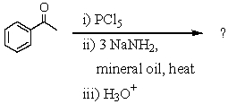 Complete the following reaction sequence,providing a brief rationale for your answer.