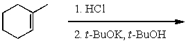 What is the major product of the following reaction sequence?  