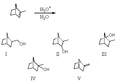 Which product would you expect from the following reaction?  