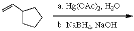 What is the major product for the following reaction?  