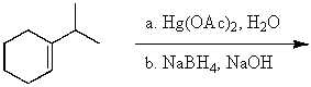 What is the major product for the following reaction?  