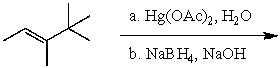 What is the major product for the following reaction?  