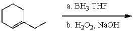 What is the major product for the following reaction?  
