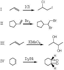 Which reaction is regioselective?  