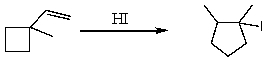 Give a mechanistic explanation for the formation of the following product in significant yield.What other product(s)might also be obtained? Explain clearly.