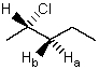In NMR terminology,protons H<sub>a</sub> and H<sub>b</sub> are said to be:  