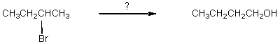 <strong>Which would be the best way to carry out the following synthesis? </strong> A) (1)HA,heat; (2)H<sub>3</sub>O<sup>+</sup>,H<sub>2</sub>O,heat B) (1)(CH<sub>3</sub>)<sub>3</sub>COK / (CH<sub>3</sub>)<sub>3</sub>COH; (2)BH<sub>3</sub>:THF,then H<sub>2</sub>O<sub>2</sub>,OH<sup>-</sup> C) (1)(CH<sub>3</sub>)<sub>3</sub>COK / (CH<sub>3</sub>)<sub>3</sub>COH; (2)H<sub>3</sub>O<sup>+</sup>,then H<sub>2</sub>O,heat D) (1)KOH,C<sub>2</sub>H<sub>5</sub>OH; (2)BH<sub>3</sub>:THF,then H<sub>2</sub>O<sub>2</sub>,OH<sup>-</sup> E) (1)KOH,C<sub>2</sub>H<sub>5</sub>OH; (2)HA,heat; (3)H<sub>3</sub>O<sup>+</sup>,H<sub>2</sub>O,heat