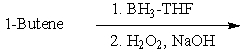 <strong>Which of the following would be a reasonable synthesis of CH<sub>3</sub>CH<sub>2</sub>CH<sub>2</sub>CH<sub>2</sub>OH?</strong> A) B) C) D) E) None of these