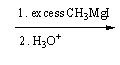 <strong>What is/are the principal product(s)formed when excess methylmagnesium iodide reacts with p-hydroxyacetophenone ?      </strong> A) I B) II C) III D) IV E) V <div style=padding-top: 35px> 