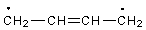 <strong>Which is not a proper resonance structure for 1,3-butadiene?</strong> A) CH<sub>2</sub>=CH-CH=CH<sub>2</sub> B) C) D) E) All are correct