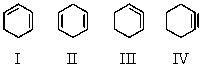 <strong>Which of the following compounds would be the most stable? </strong> A) I B) II C) III D) IV E) They are all of equal stability.