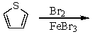 <strong>If thiophene is an aromatic molecule and reacts similarly to benzene,how many (neutral)monobromothiophenes could be obtained in the following reaction? </strong> A) 1 B) 2 C) 3 D) 4 E) 5