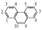 <strong>Recalling that benzene has a resonance energy of 152 kJ mol<sup>-1</sup> and naphthalene has a resonance energy of 255 kJ mol<sup>-1</sup>,predict the positions which would be occupied by bromine when phenanthrene (below)undergoes addition of Br<sub>2</sub>. </strong> A) 1,2 B) 1,4 C) 3,4 D) 7,8 E) 9,10