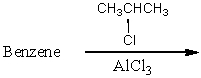 <strong>Which of the following reactions would yield isopropylbenzene as the major product?</strong> A) B) C) D) E) All of these