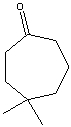 <strong>What is the correct IUPAC name for the following compound? </strong> A) 5,5-Dimethyl-2-heptanone B) 5-Ethyl-5,5-dimethyl-Methyl-2-octanone C) 5,5-Dimethylcycloheptanone D) 4,4-Dimethylcycloheptanone E) 3,3-Dimethylcycloheptanone