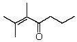 <strong>What is the correct IUPAC name for the following compound? </strong> A) 1,1,2-Trimethyl-1,3-hexenone B) 1,2-Dimethyl-1,3-hexenone C) 2,3-Dimethyl-1,3-heptenone D) 2,3-Dimethyl-2-hepten-4-one E) 5,6-Dimethyl-5-hepten-4-one