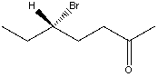 <strong>Which is the IUPAC name for the structure shown below? </strong> A) (R)-5-Bromo-2-heptanal B) (S)-5-Bromo-2-heptanal C) (R)-5-Bromo-2-heptanone D) (S)-5-Bromo-2-heptanone E) (R)-3-Bromopentyl methyl ketone