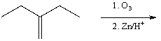 <strong>Which of the following procedures would not yield 3-pentanone as a major product?</strong> A) B) C) D) E)